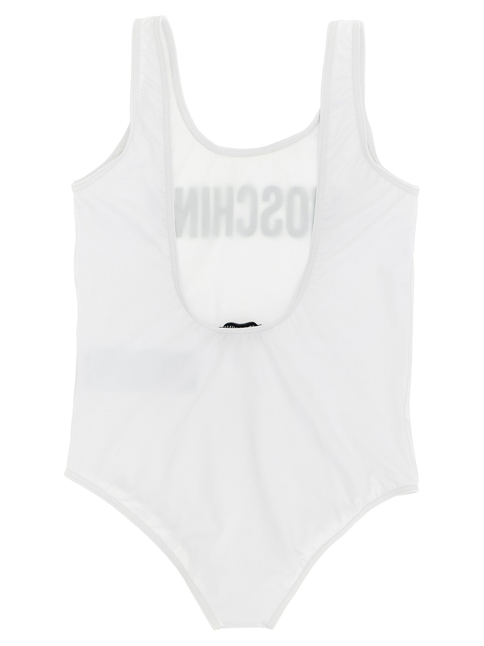 Moschino Kid Teen Logo Lettering One-piece Swimsuit