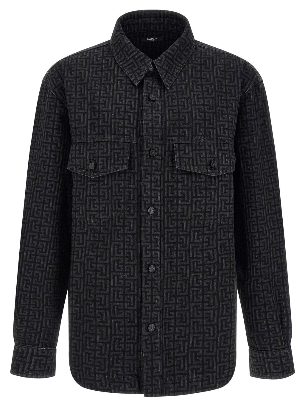 Balmain Monogram Pattern Overshirt