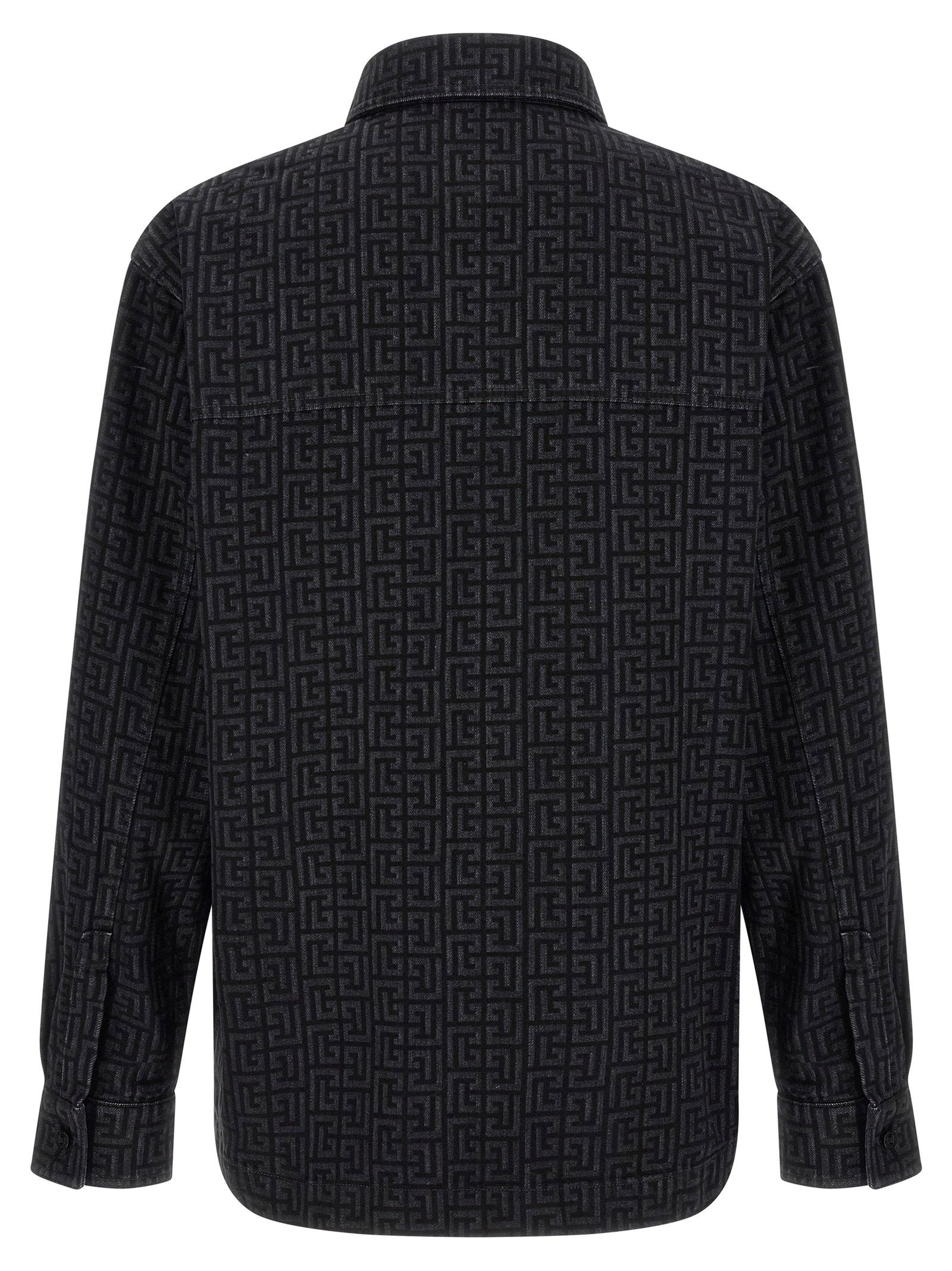 Balmain Monogram Pattern Overshirt