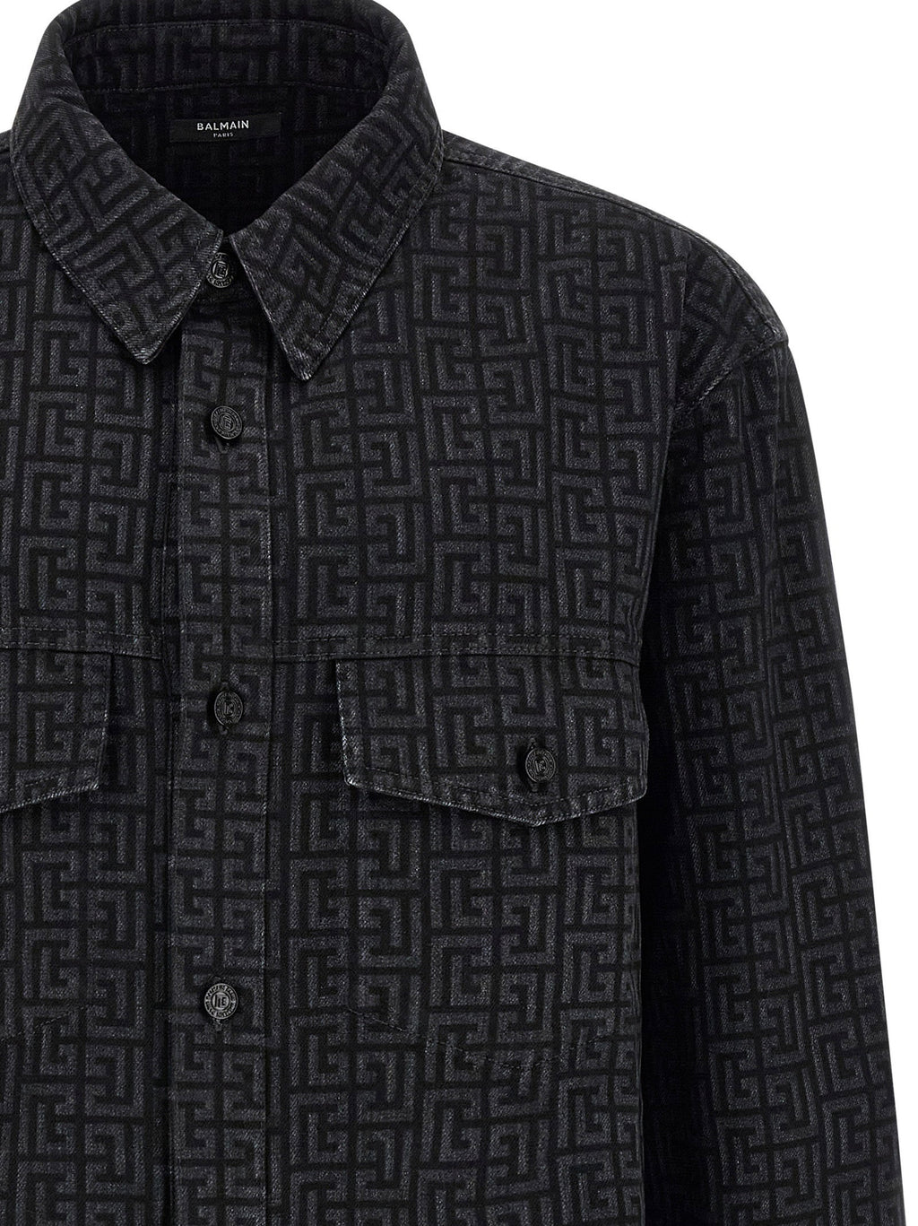 Balmain Monogram Pattern Overshirt