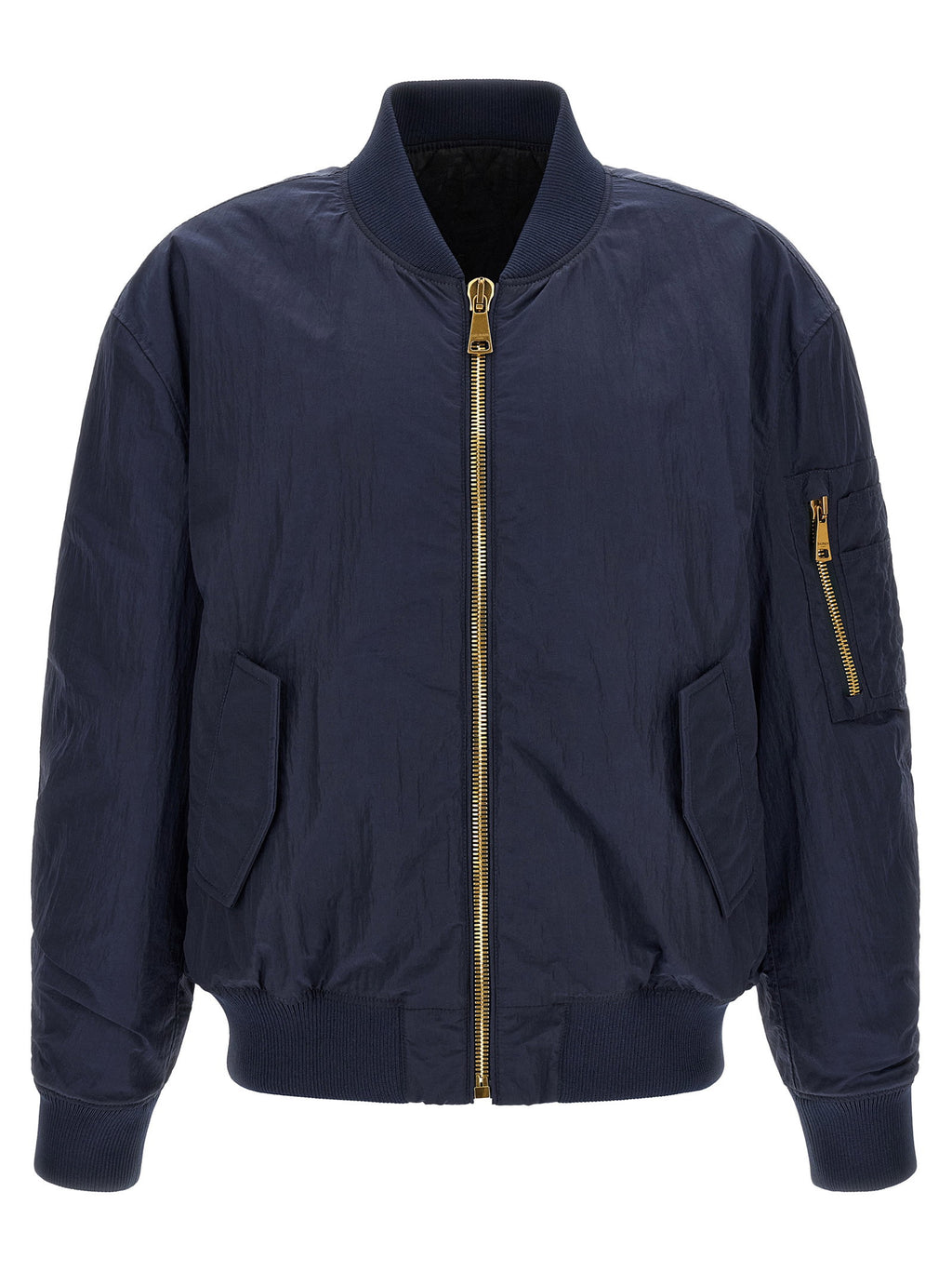 Balmain Logo Embroidery Bomber Jacket