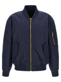 Balmain Logo Embroidery Bomber Jacket