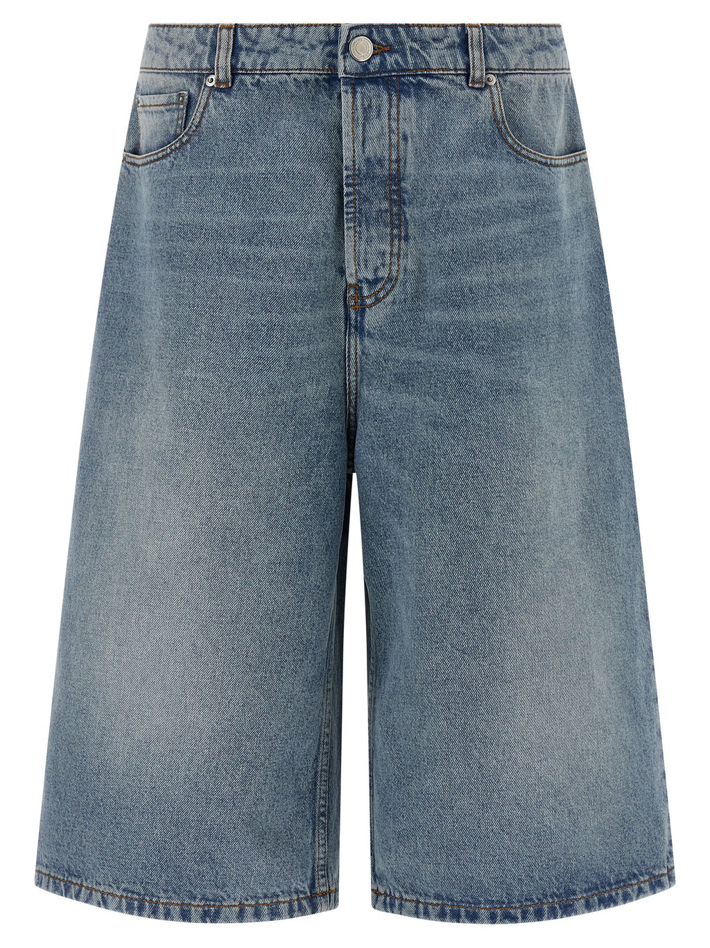 Ami Paris Denim Bermuda Shorts