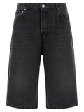 Ami Paris Denim Bermuda Shorts