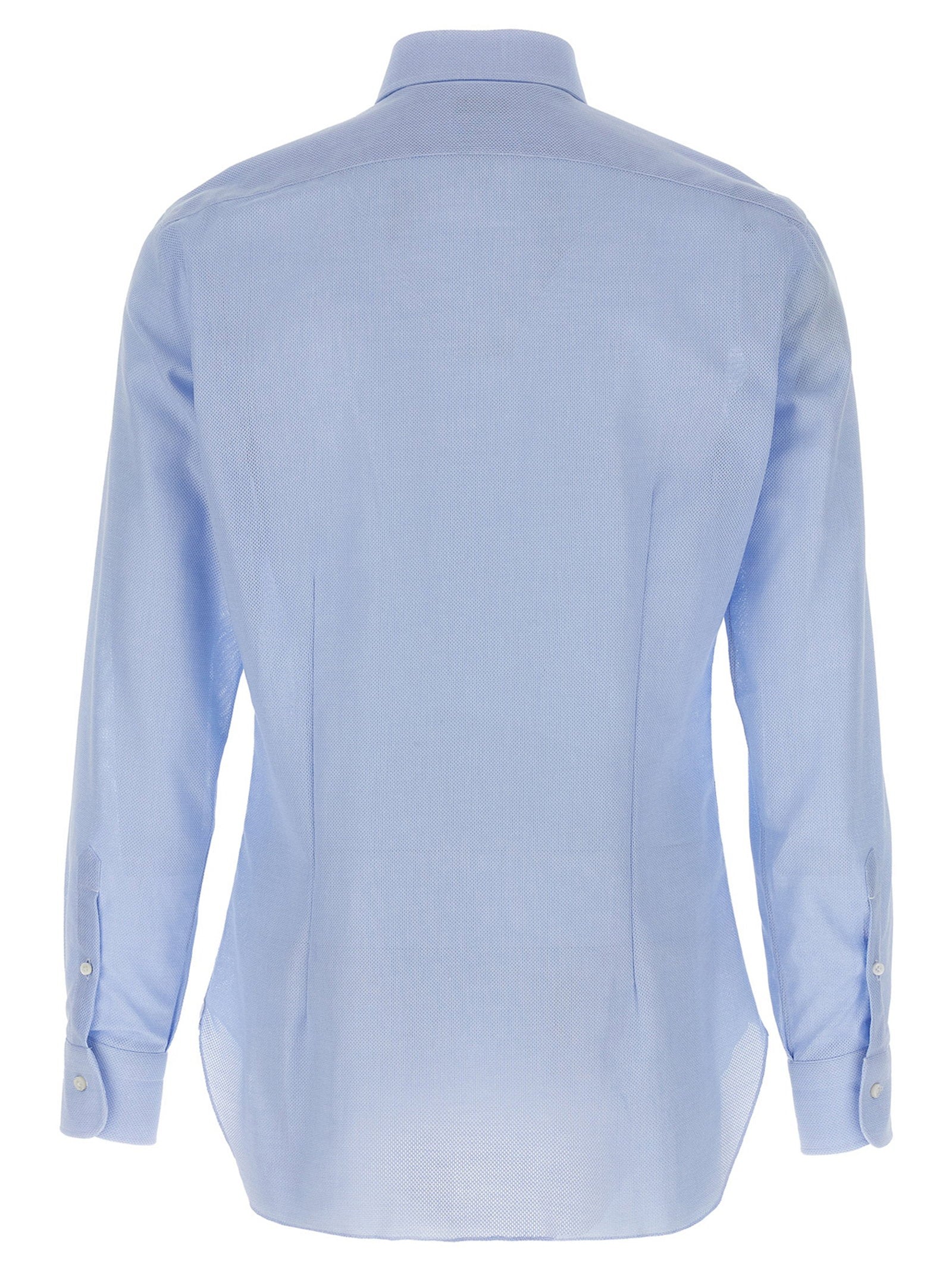 Barba Honeycomb Cotton Shirt