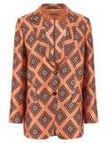Alberto Biani Tie Print Blazer