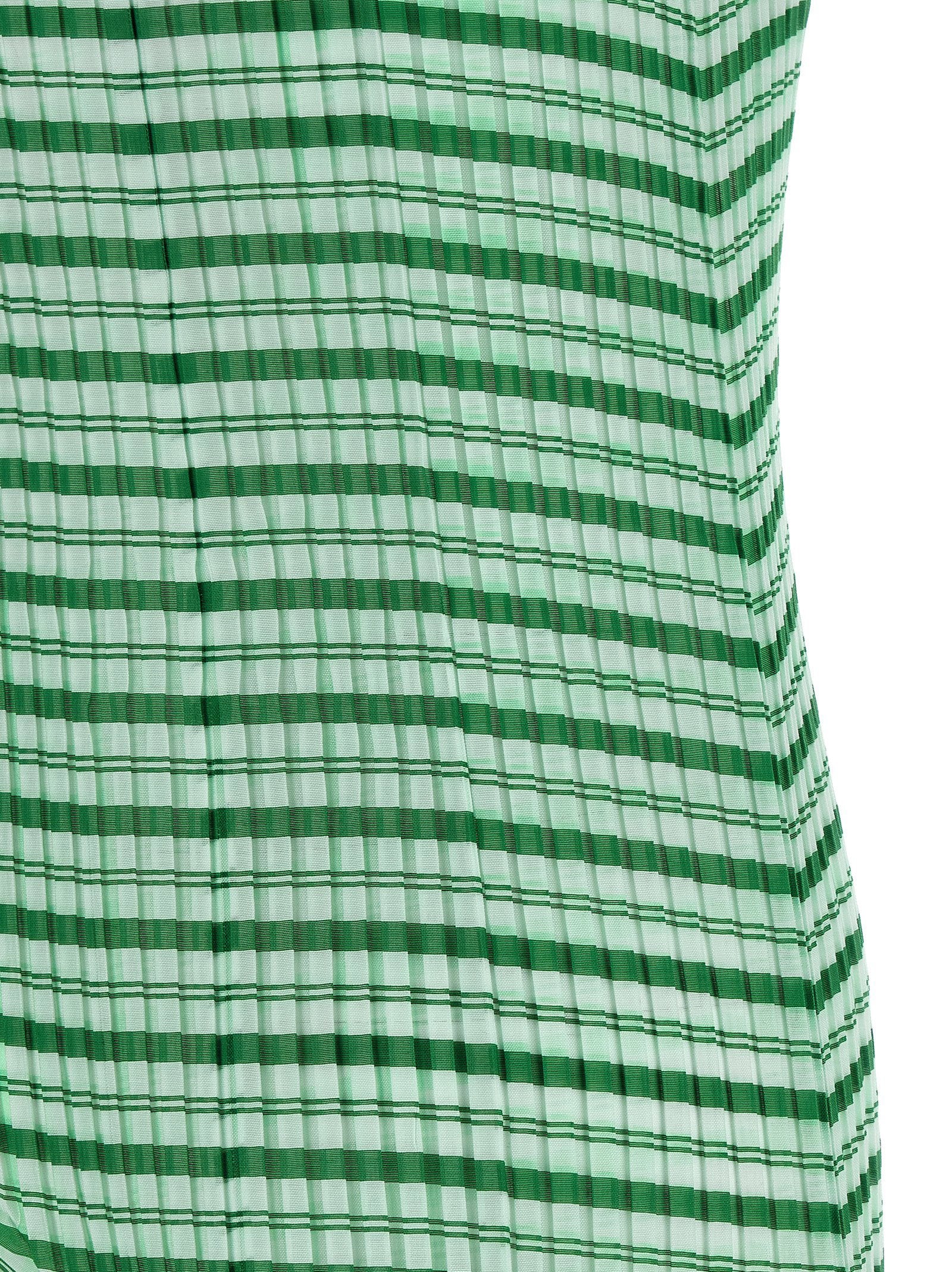 Issey Miyake Generic Stripes (machine Pleats) Dress