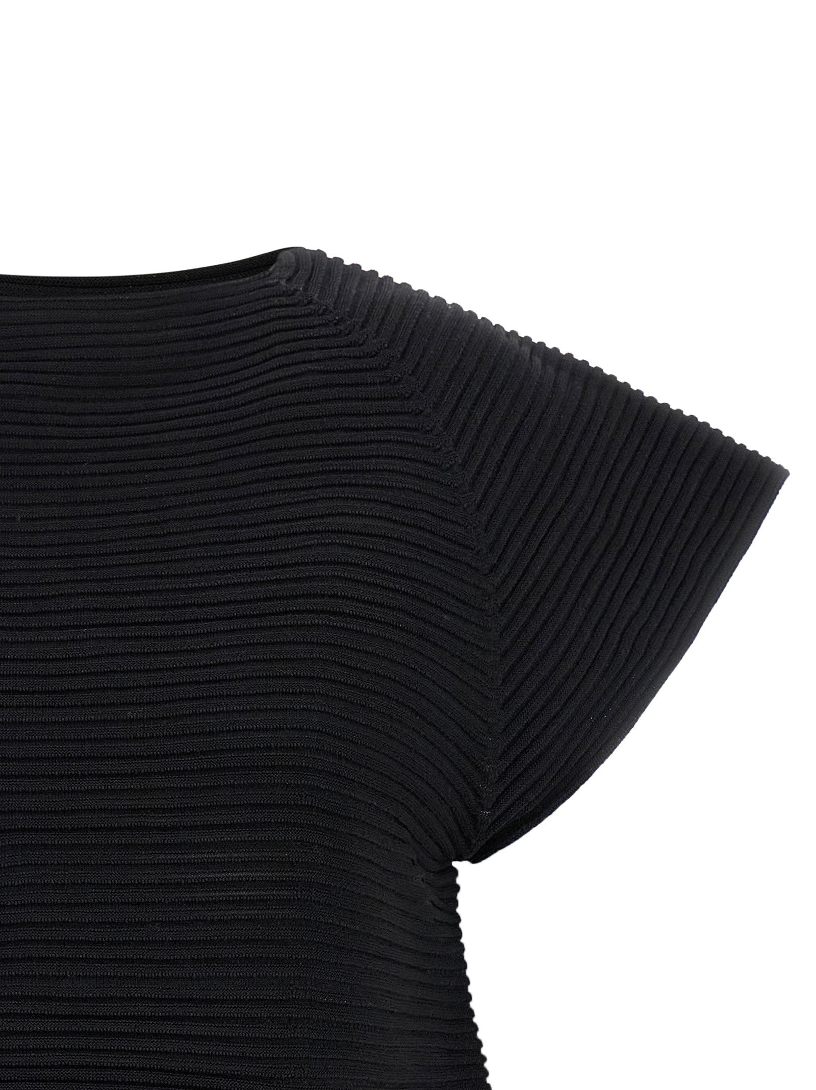 Issey Miyake Corrugated Knit Dress