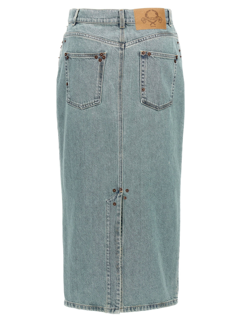 Moschino Rivets Denim Skirt