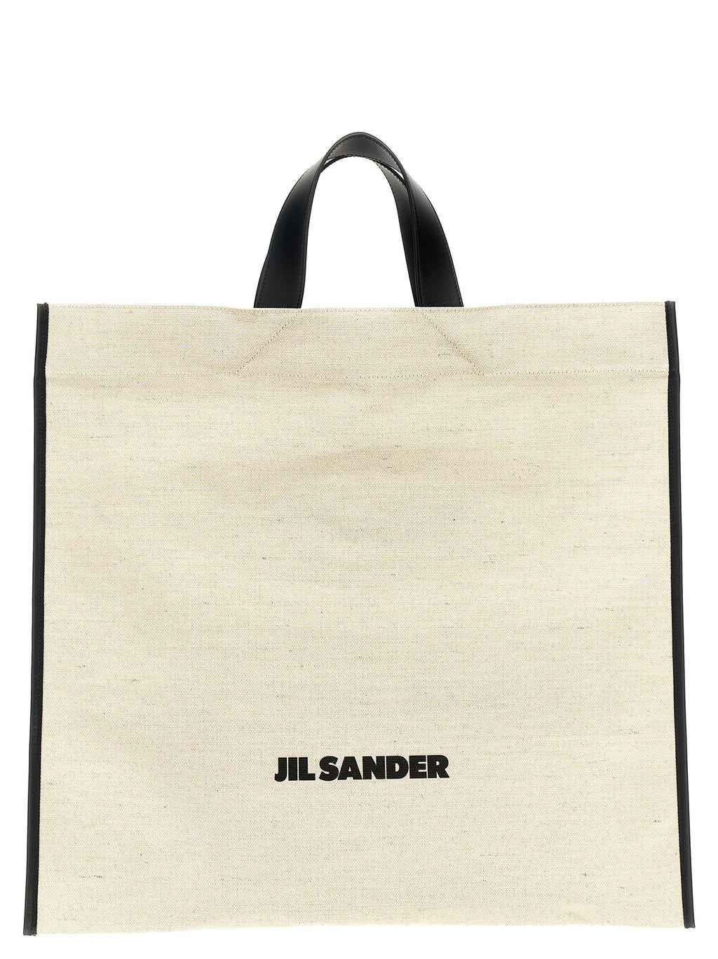 Jil Sander Border Book Tote Square Shopping Bag