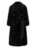 B&B Couture Jackie Eco-fur Trench Coat