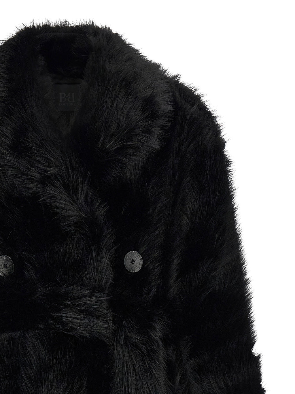 B&B Couture Jackie Eco-fur Trench Coat