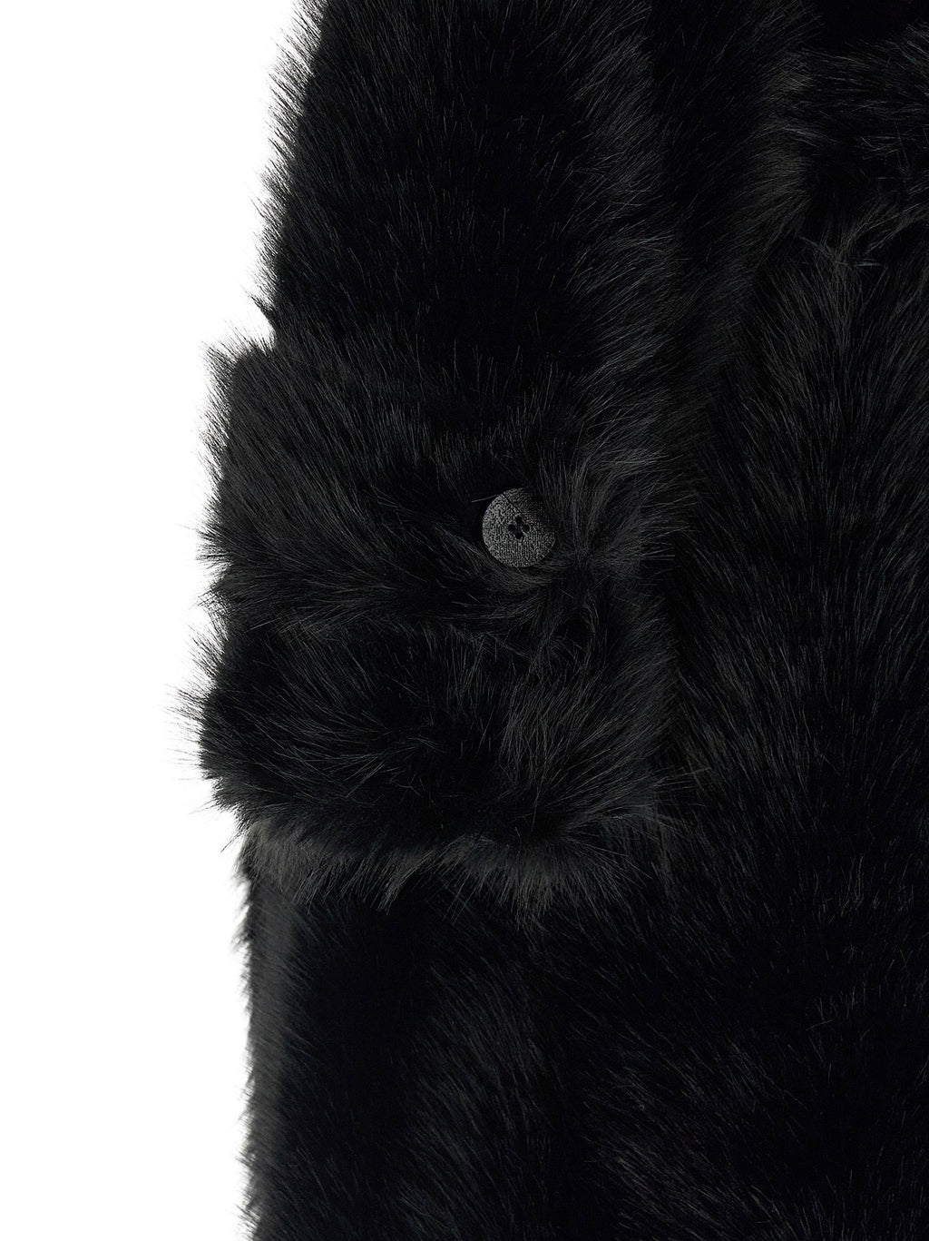 B&B Couture Jackie Eco-fur Trench Coat