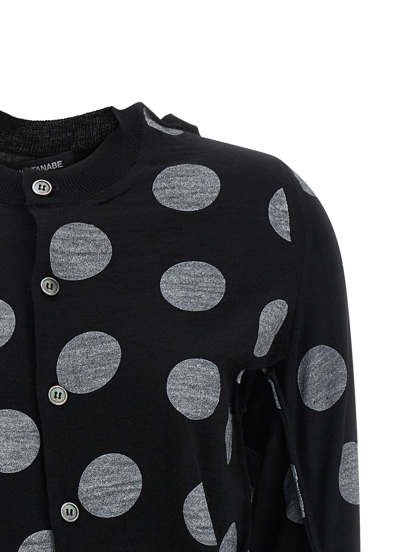 Junya Watanabe Polka Dot Maxi Cardigan