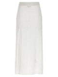 Ganni Shiny Pointelle Knit Skirt