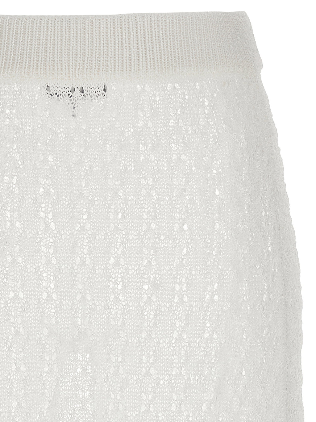 Ganni Shiny Pointelle Knit Skirt