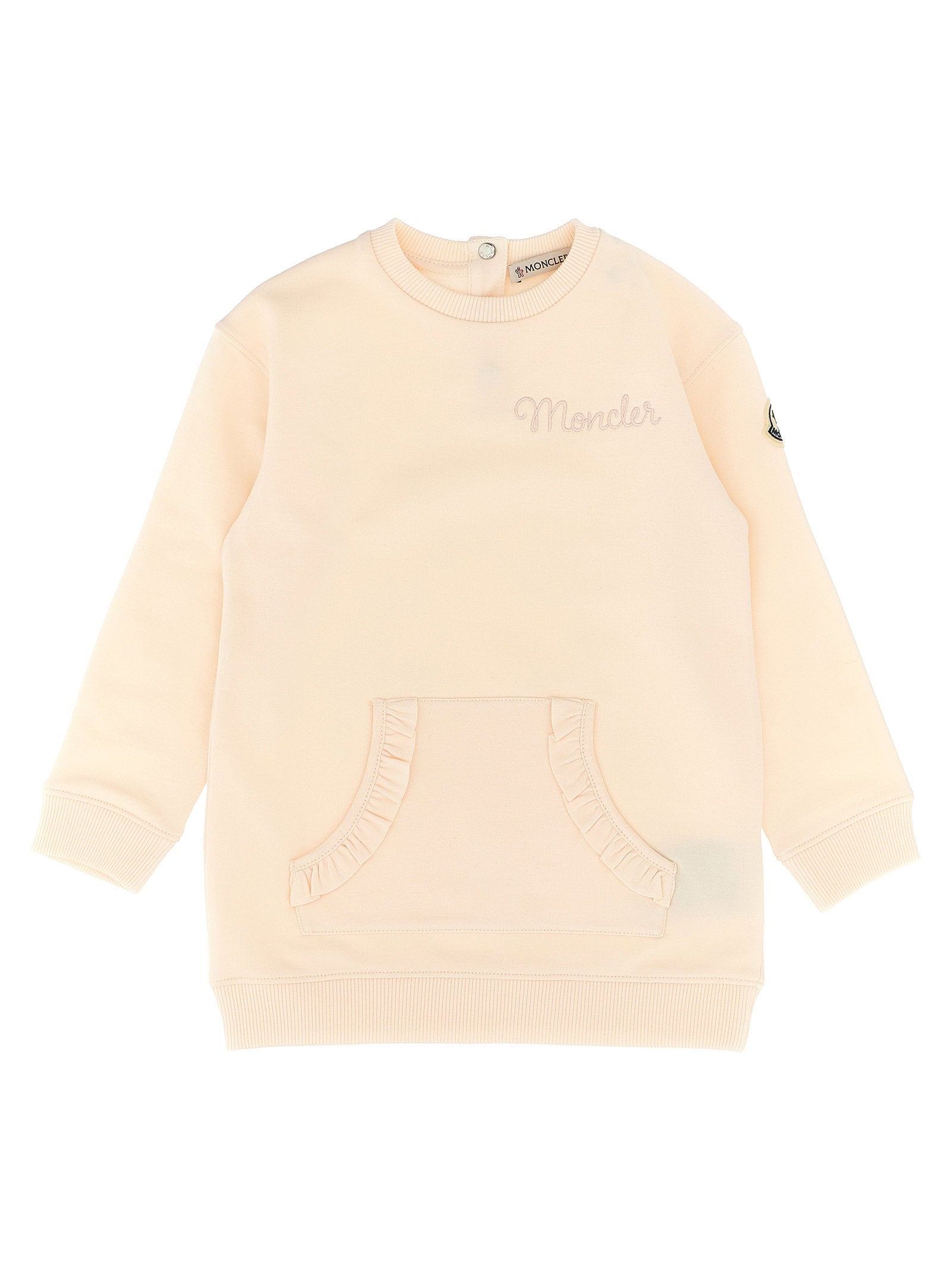 Moncler Enfant Logo Embroidery Dress