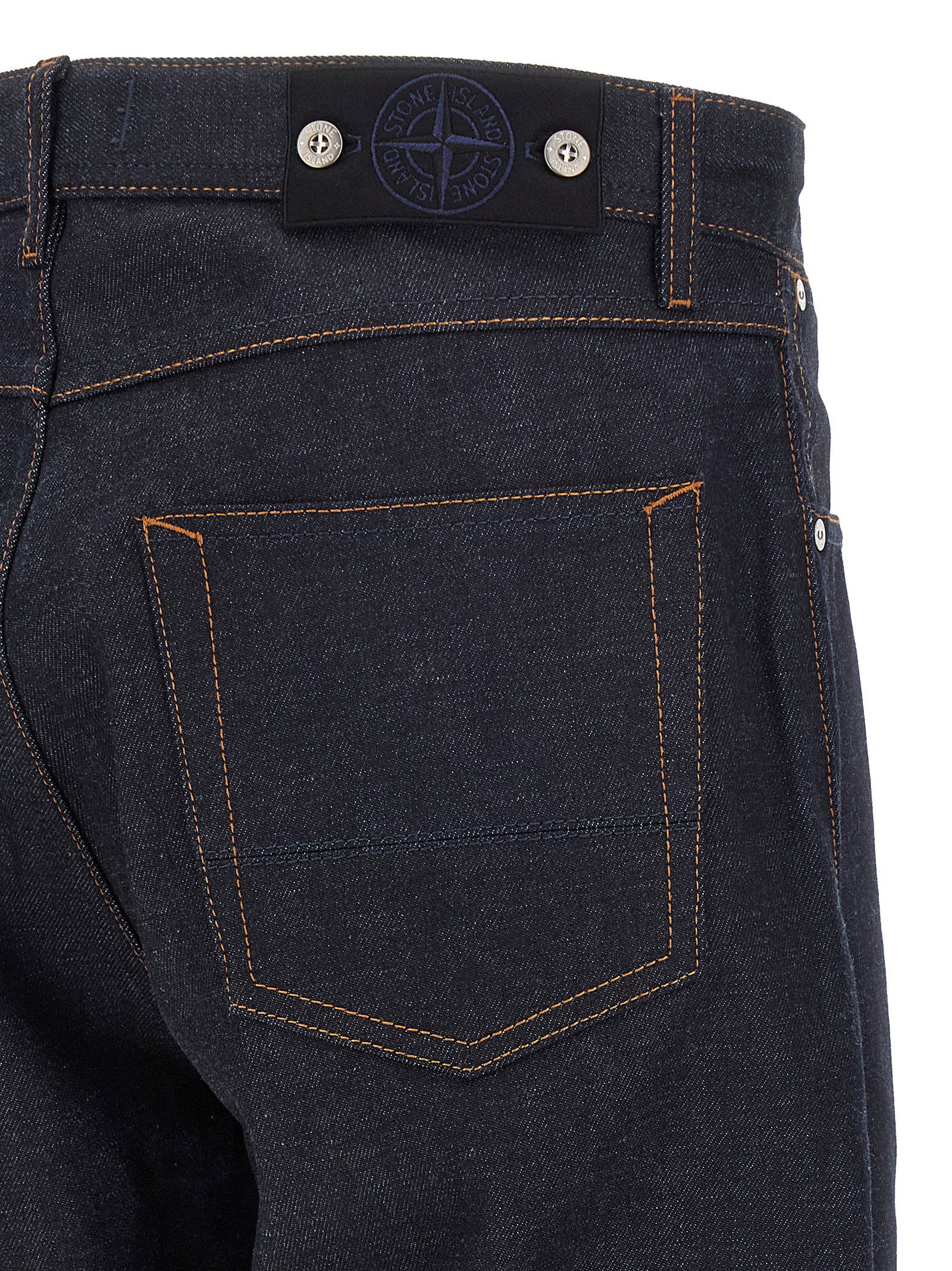 Stone Island Indigo Denim-rinsed Jeans