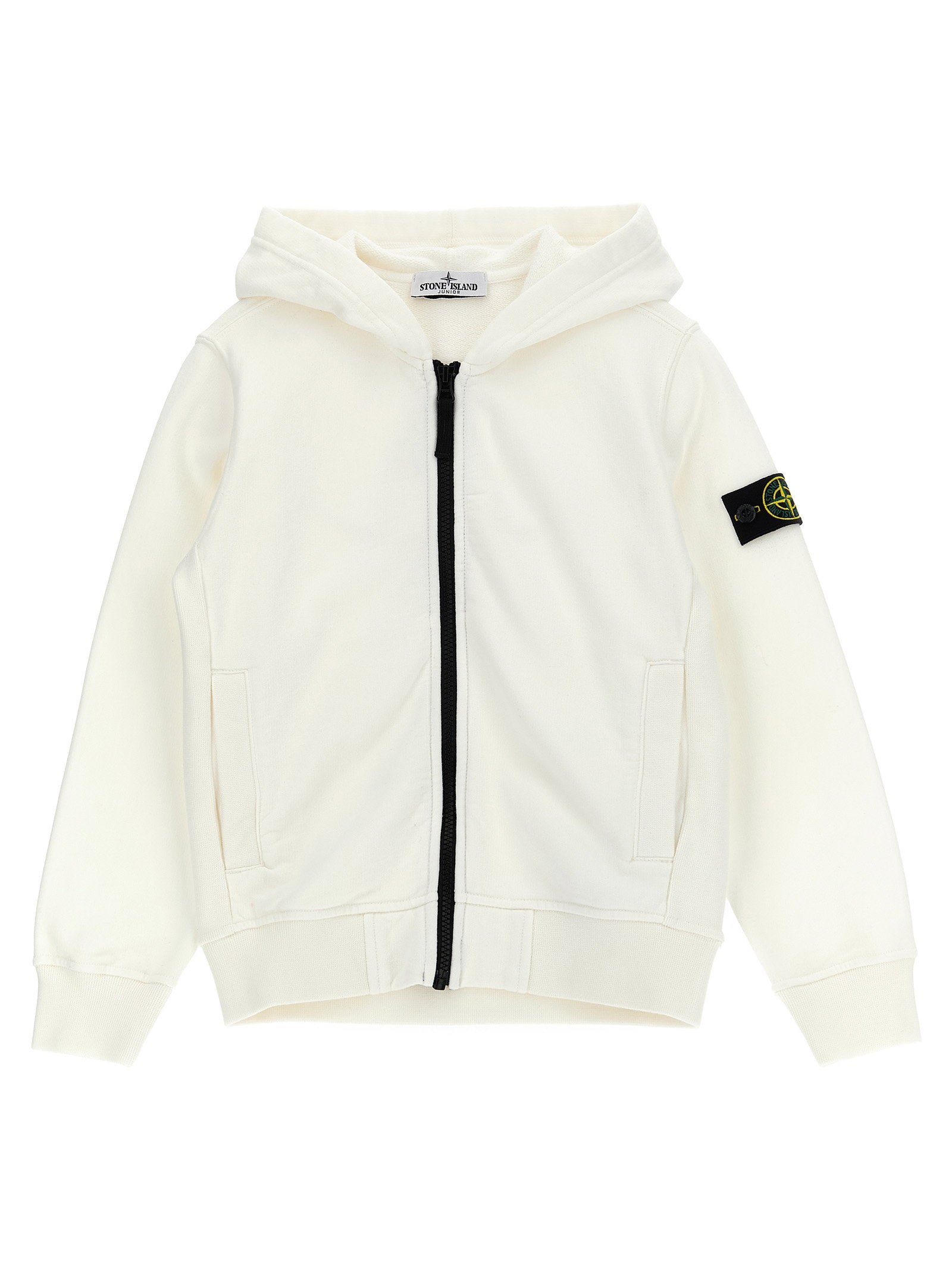 Stone Island Junior Logo Badge Hoodie