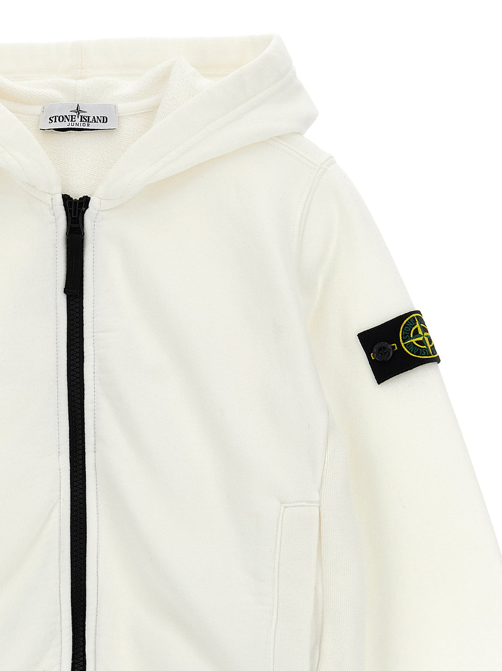 Stone Island Junior Logo Badge Hoodie