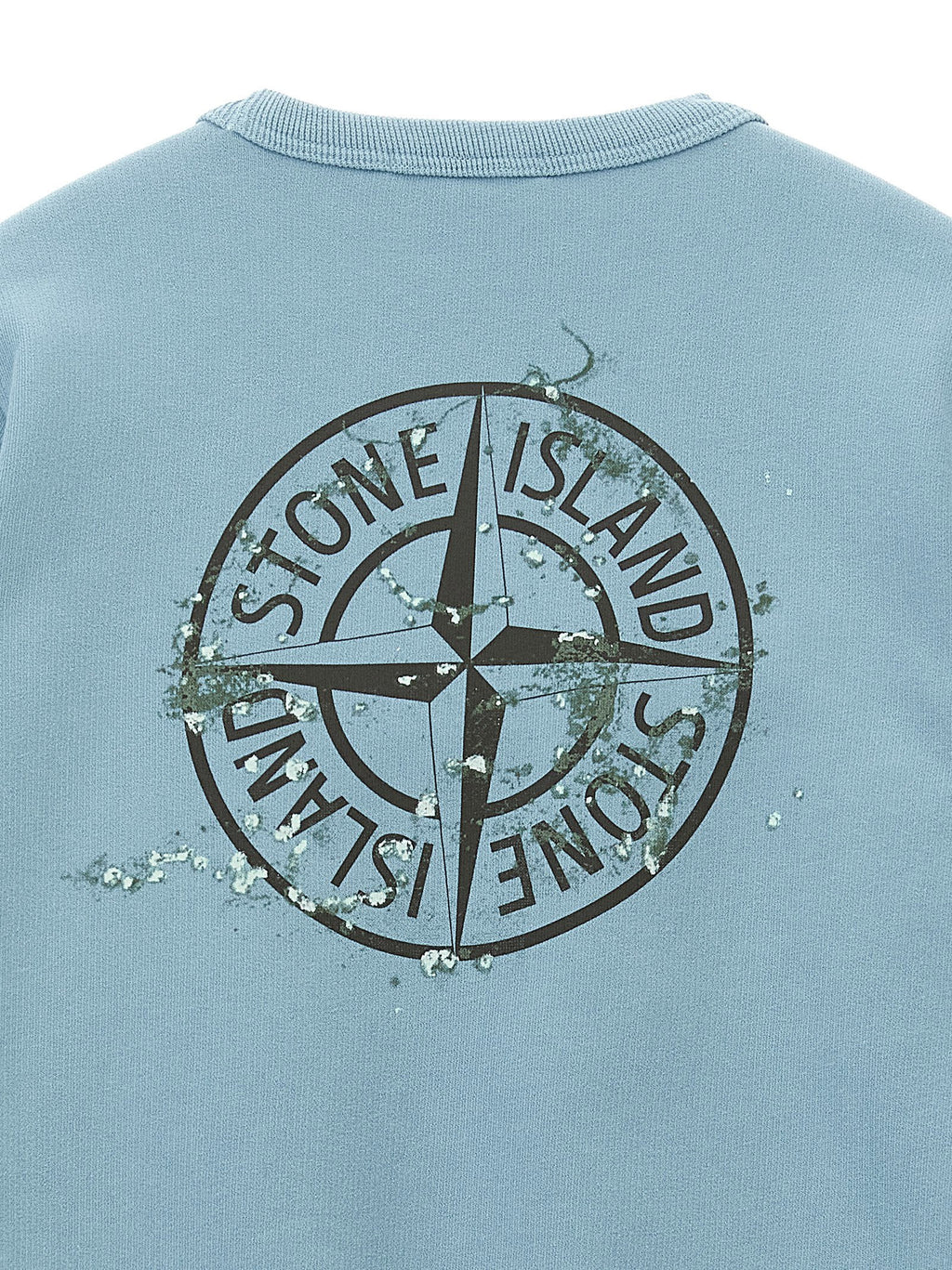 Stone Island Junior Front And Back Print Sweatshirt