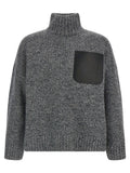 J.w.anderson Leather Patch Pocket Sweater