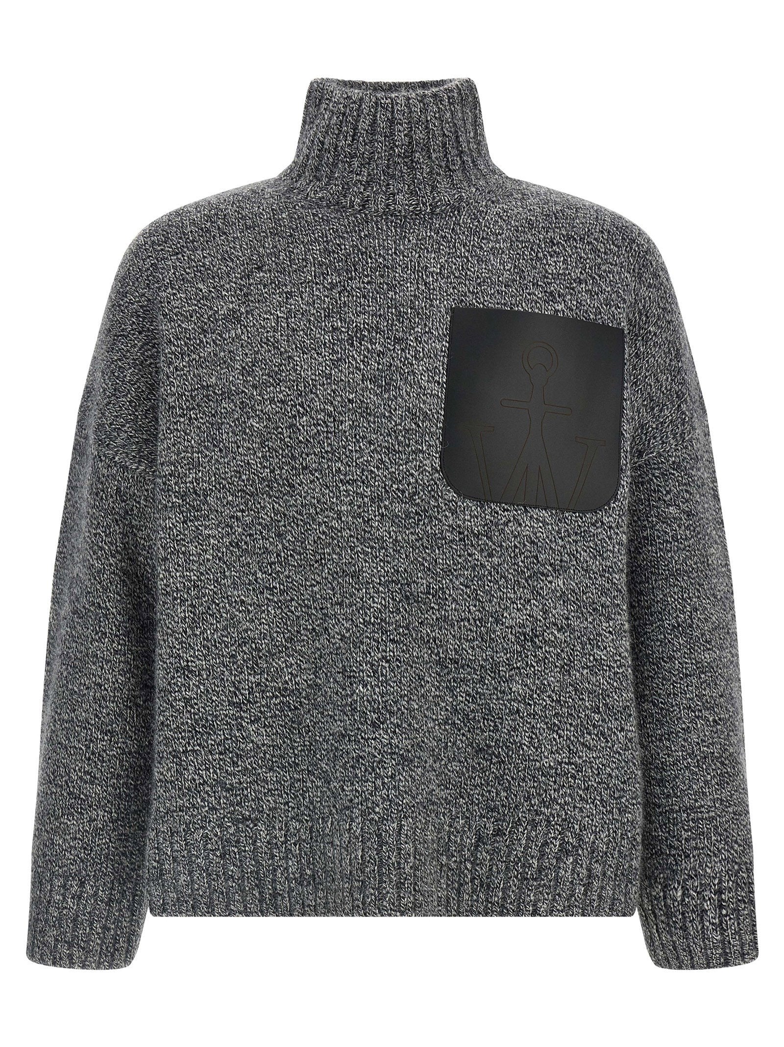 J.w.anderson Leather Patch Pocket Sweater