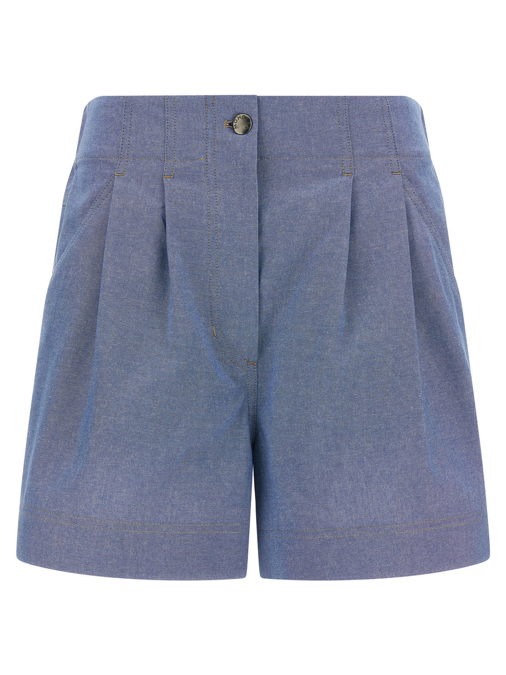 Moncler Grenoble Chambray Cotton Shorts