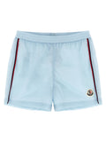 Moncler Enfant Tricolor Piping Swimsuit