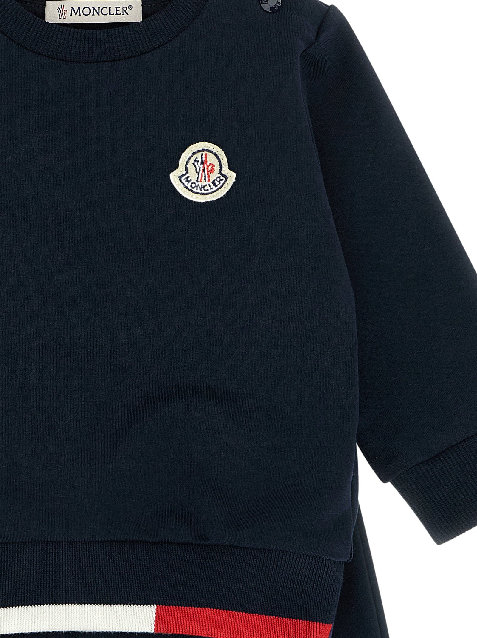 Moncler Enfant Tricolor Hem Sweatshirt + Joggers