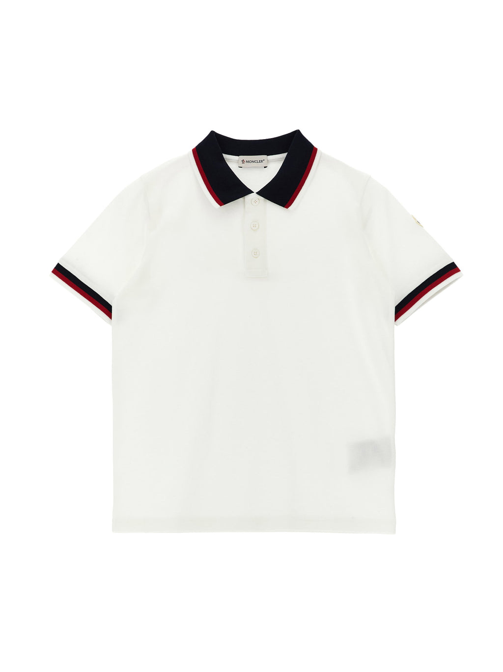 Moncler Enfant Tricolor Polo Shirt