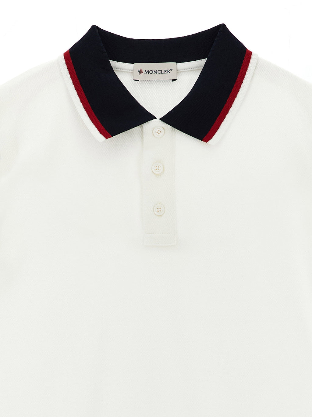 Moncler Enfant Tricolor Polo Shirt