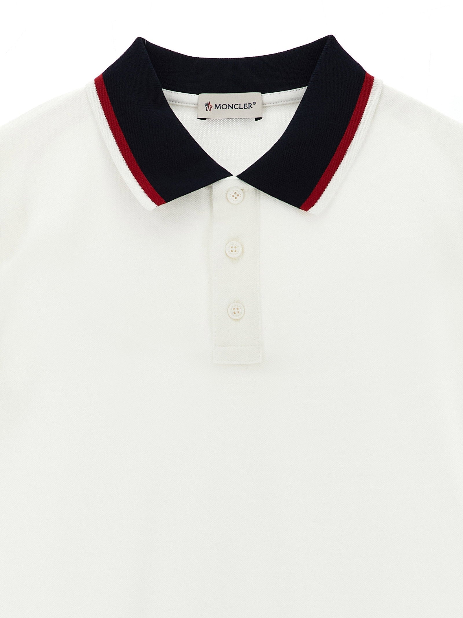 Moncler Enfant Tricolor Polo Shirt