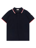 Moncler Enfant Tricolor Polo Shirt