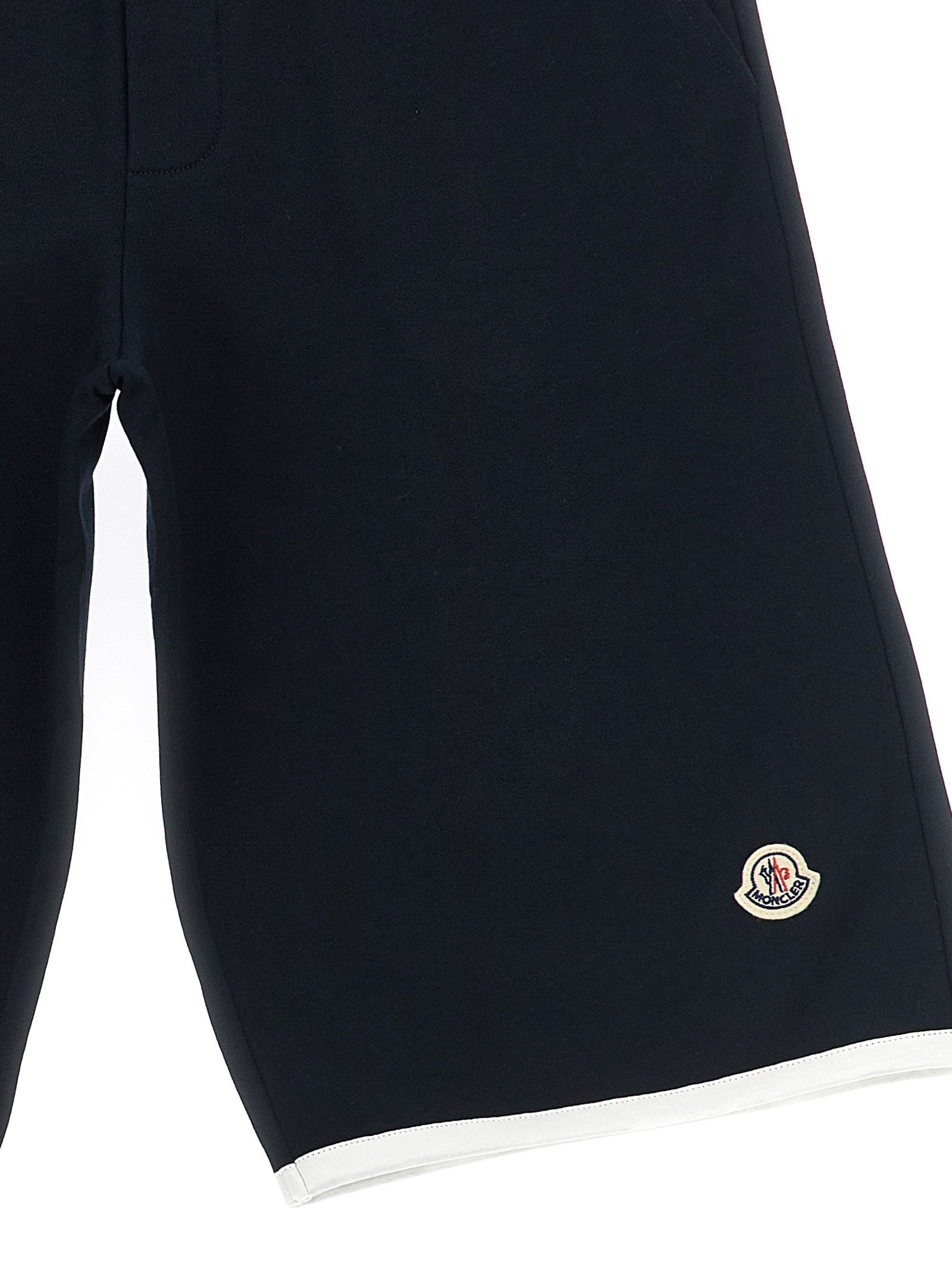 Moncler Enfant Logo Patch Bermuda Shorts