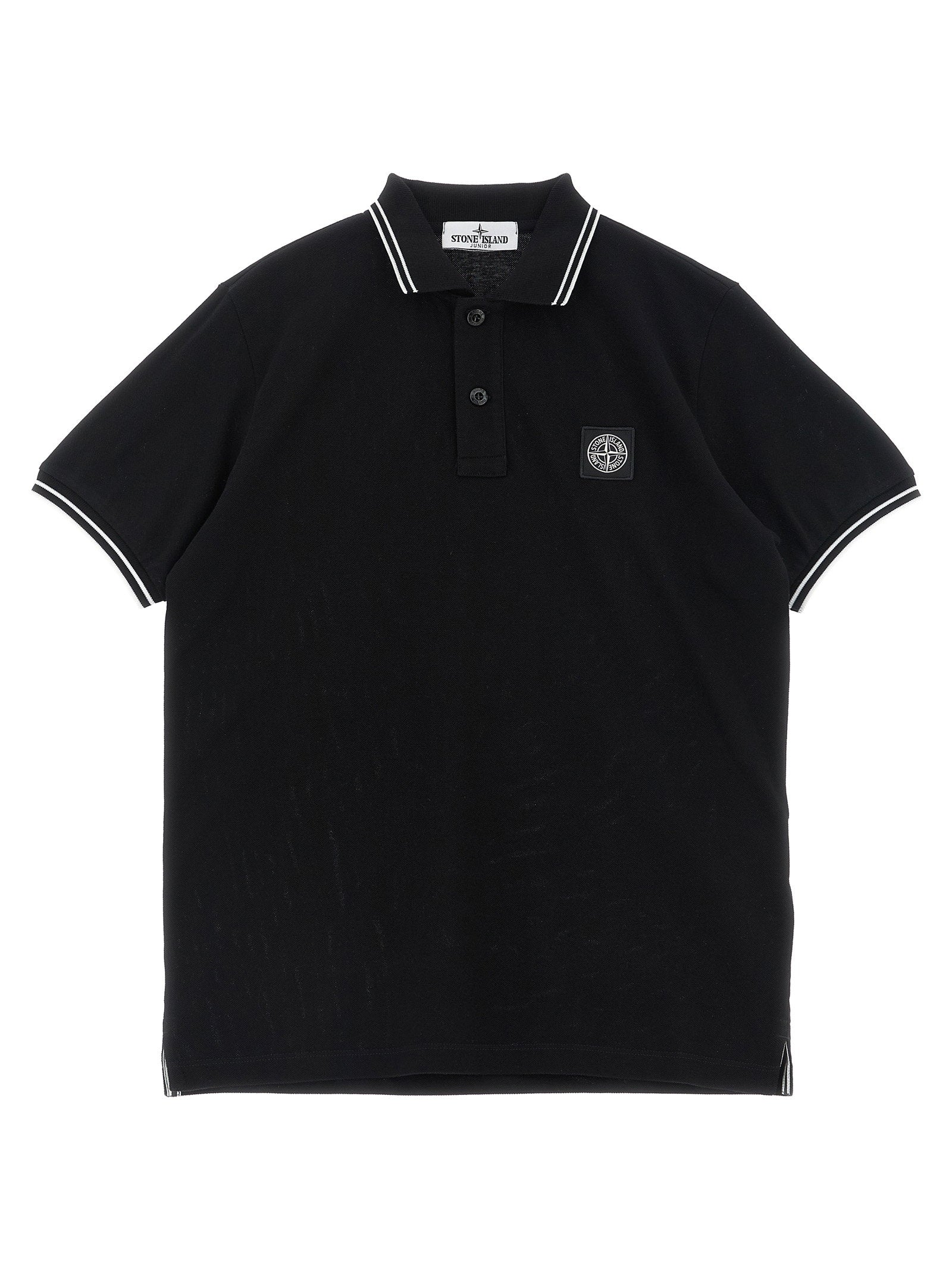 Stone Island Junior Compass Logo Polo Shirt