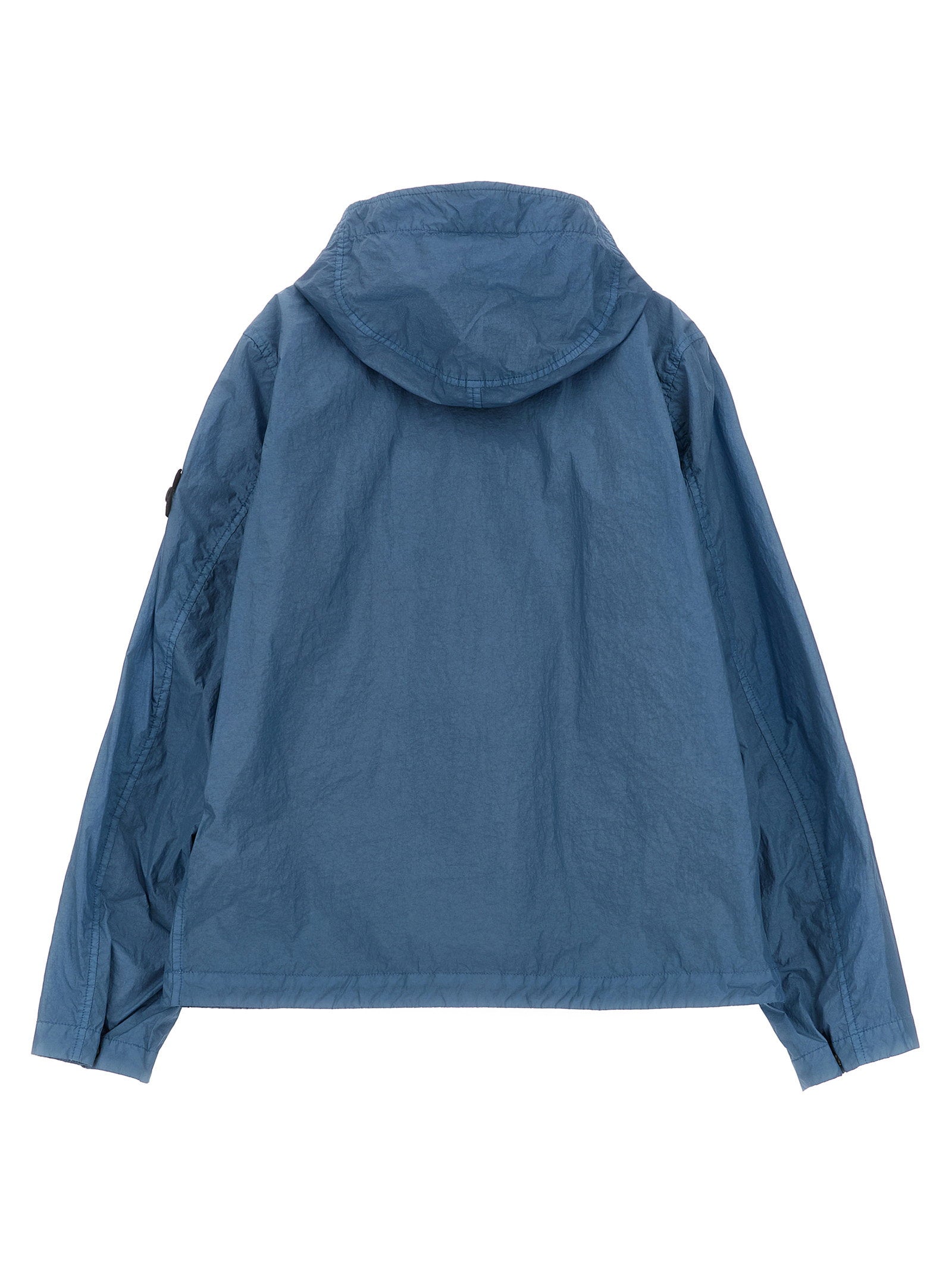 Stone Island Junior Crinkled Effect Nylon Jacket