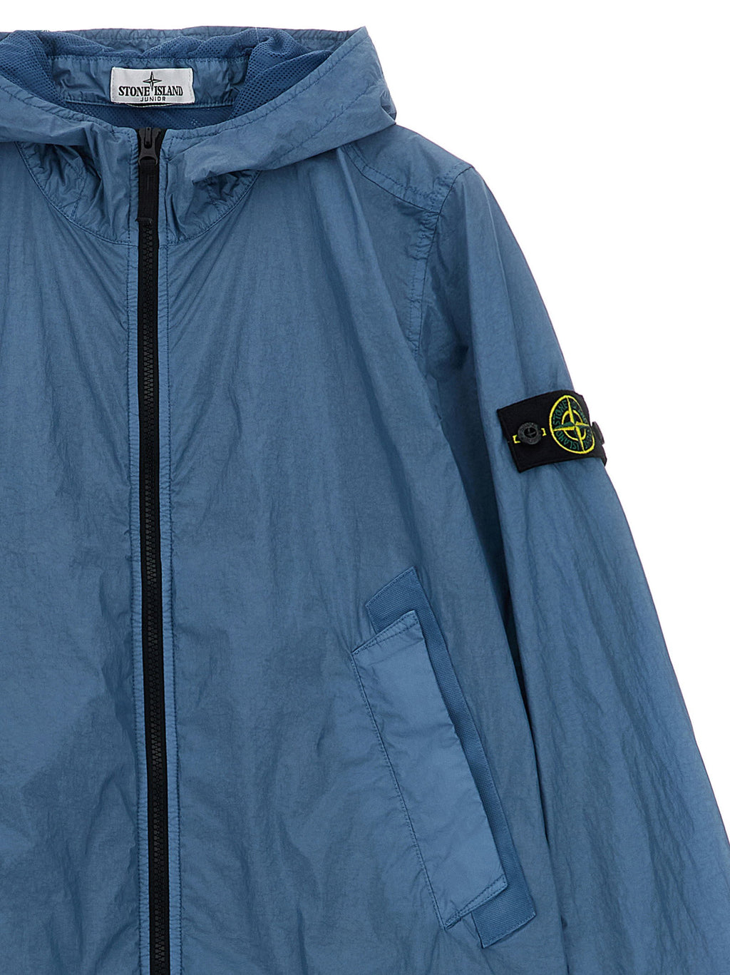 Stone Island Junior Crinkled Effect Nylon Jacket