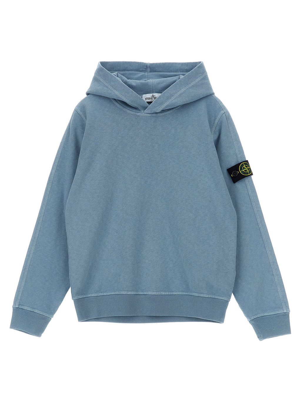 Stone Island Junior Malfilé Cotton Hoodie