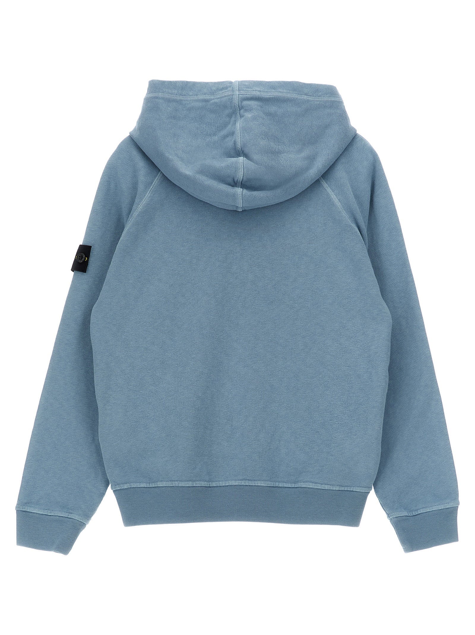 Stone Island Junior Malfilé Cotton Hoodie