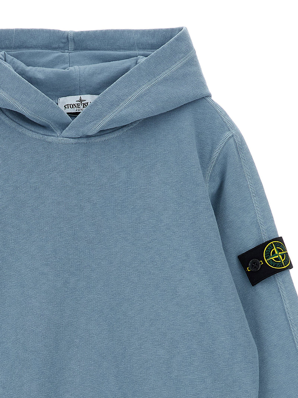 Stone Island Junior Malfilé Cotton Hoodie