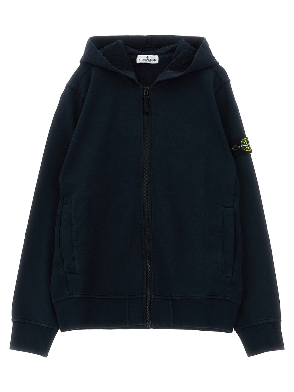 Stone Island Junior Logo Badge Hoodie