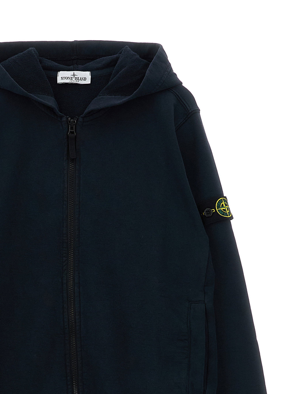 Stone Island Junior Logo Badge Hoodie