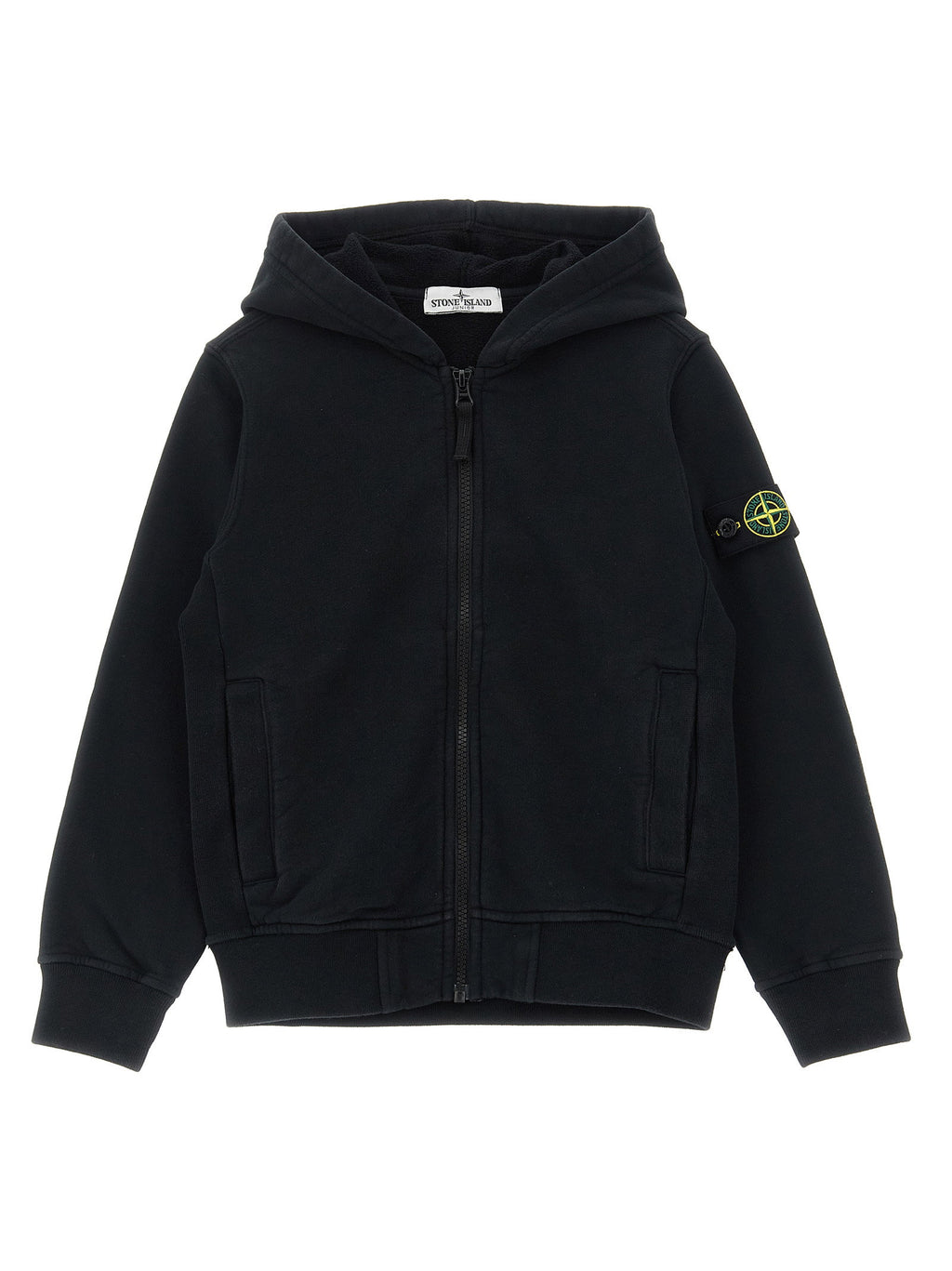 Stone Island Junior Logo Badge Hoodie