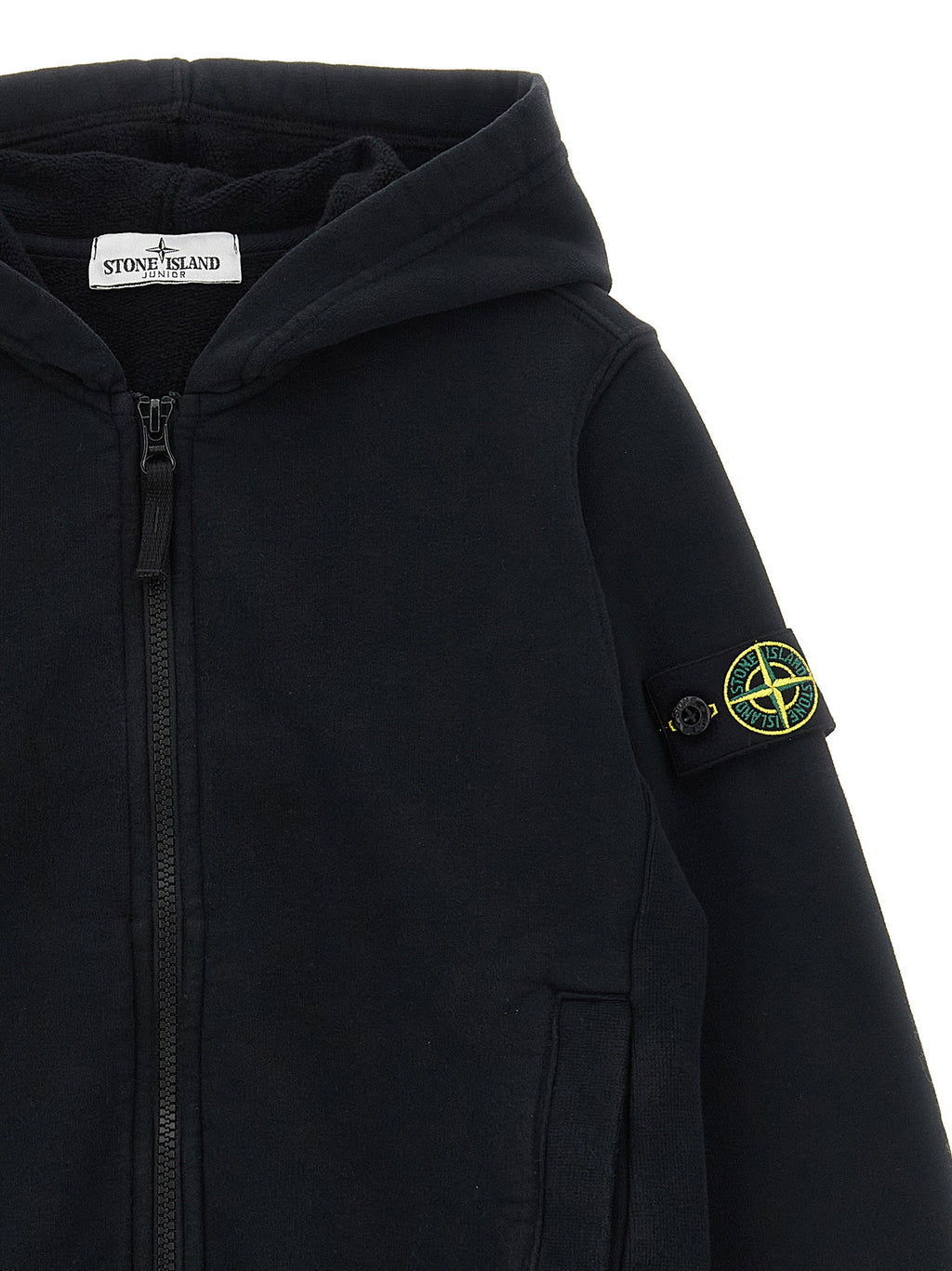 Stone Island Junior Logo Badge Hoodie