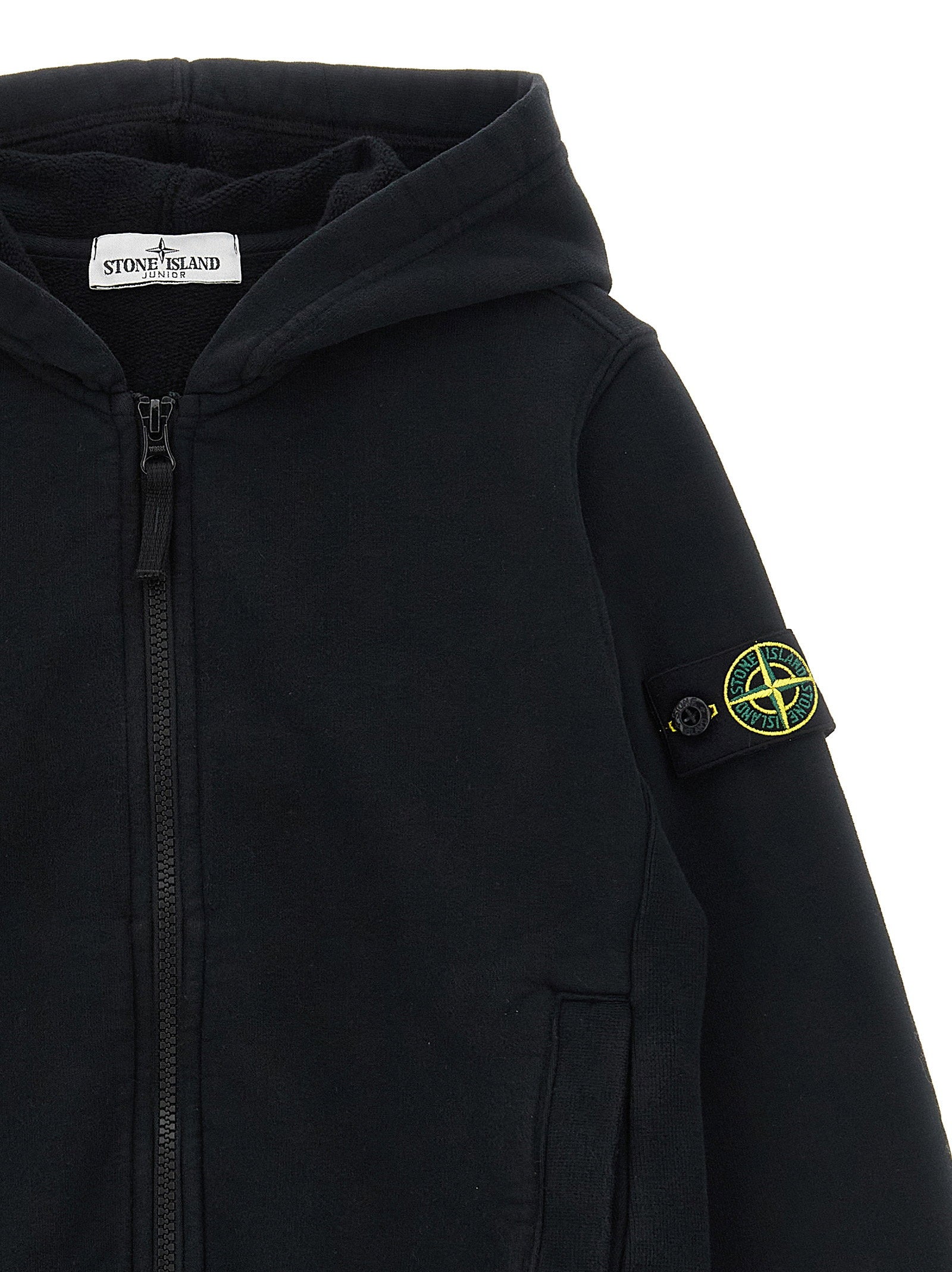 Stone Island Junior Logo Badge Hoodie