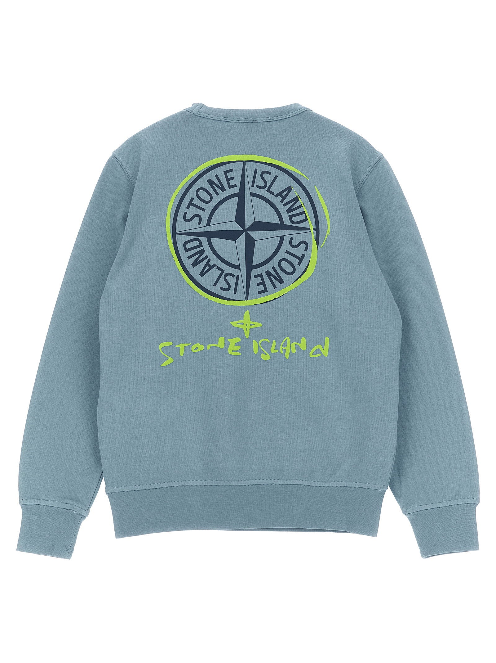 Stone Island Junior Logo Print Sweatshirt