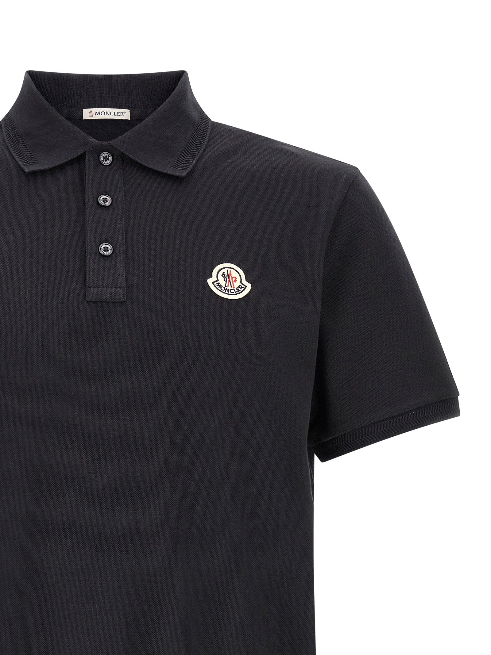 Moncler Logo Patch Polo Shirt
