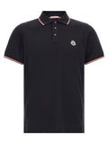Moncler Tricolor Trim Polo Shirt