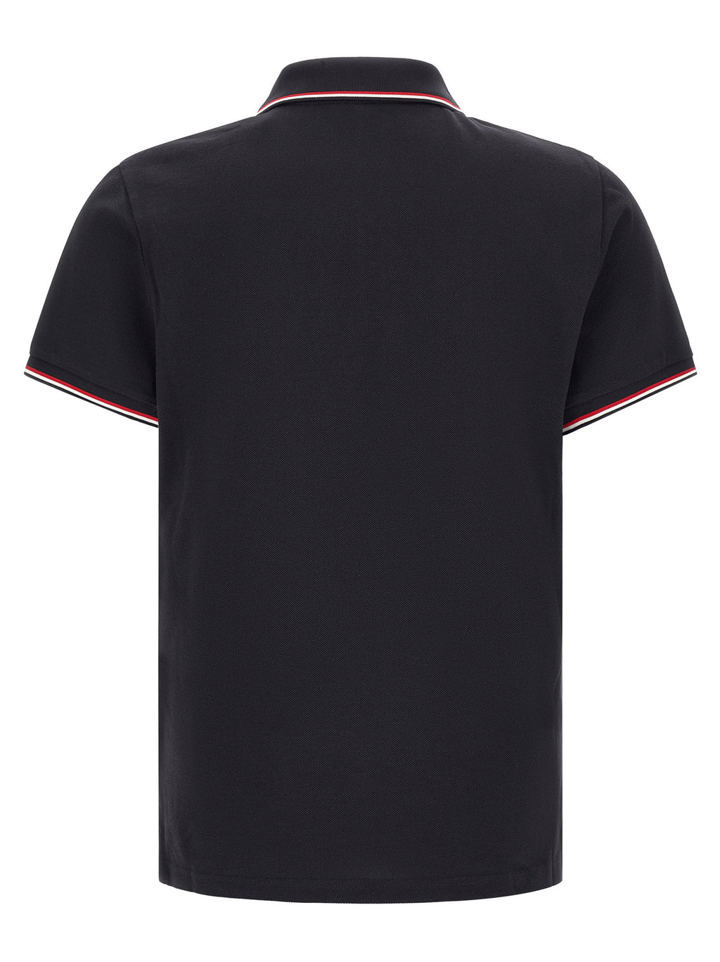 Moncler Tricolor Trim Polo Shirt